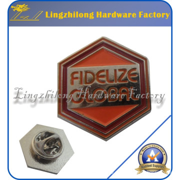 Al por mayor Hexagon Shape High Quatity Metal Badge